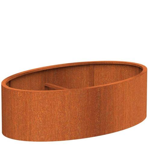 Cortenstaal plantenbak 200x120x60cm - Met bodem, Tuin en Terras, Bloembakken en Plantenbakken, 60 cm of meer, 100 cm of meer, Tuin