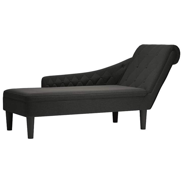 Chaise longue stof | Tweede Kansje | Zwart, Huis en Inrichting, Zetels | Zetels en Chaises Longues, Minder dan 150 cm, Minder dan 75 cm