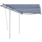 vidaXL Luifel handmatig uittrekbaar met palen 3,5x2,5 m, Tuin en Terras, Verzenden, Nieuw
