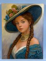 G. Morello (XX-XXI) - Giovane dama con cappello fiorito