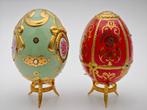Œuf Fabergé - 2 œufs de la maison Fabergé - Porcelaine