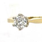 14 carats Or blanc, Or jaune - Bague - Solitaire taille