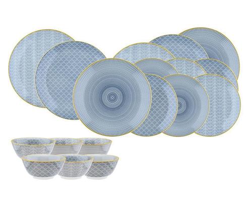 Tweedekans | Bjorn Servies Pattern Eclipse 18 delig -, Huis en Inrichting, Keuken | Servies, Ophalen of Verzenden