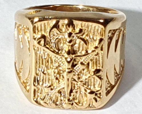 3 Christelijke ringen - Maagd, Kruis en Christus - gemaakt, Antiek en Kunst, Antiek | Boeken en Manuscripten