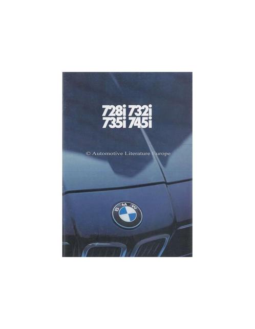 1980 BMW 7 SERIE BROCHURE DUITS, Livres, Autos | Brochures & Magazines