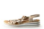 Rieker Sandalen in maat 36 Beige | 5% extra korting, Verzenden, Beige, Sandalen of Muiltjes, Gedragen