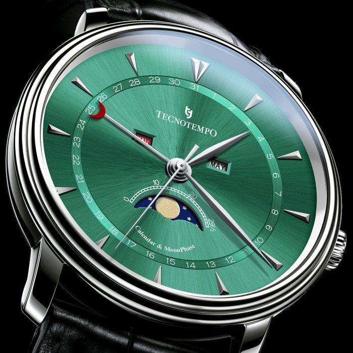Tecnotempo - Calendar & Moon Phase - 40mm - - TT.CMP.G -, Bijoux, Sacs & Beauté, Montres | Hommes