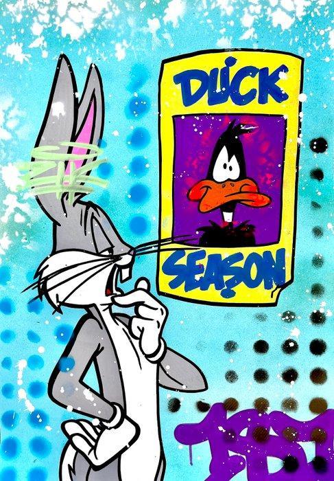 Moabit - Looney Toons X Duck Season. //Diptych// XL, Antiek en Kunst, Kunst | Schilderijen | Modern