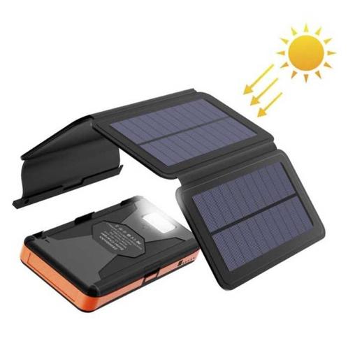 26800mAh Draagbare Solar Powerbank 4 Zonnepanelen -, Télécoms, Téléphonie mobile | Batteries, Envoi