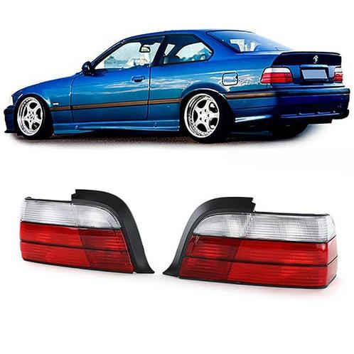 Rood Wit Achter Lichten BMW 3 Serie E36 Coupe / Cabrio B2539, Auto-onderdelen, Verlichting, Nieuw, BMW