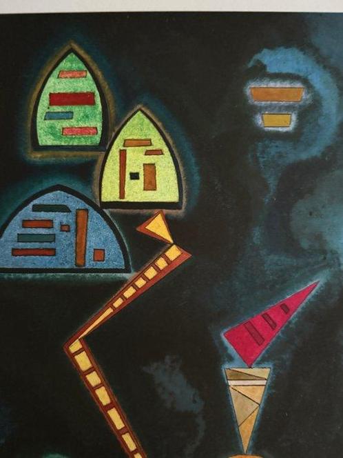 Wassily Kandinsky (1866-1944) - Composition sur un fond vert, Antiek en Kunst, Antiek | Overige Antiek