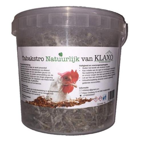 Speciaal tabakstro met droge natuurkalk tegen bloedluizen, Animaux & Accessoires, Volatiles | Accessoires, Enlèvement ou Envoi