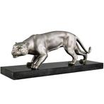 J. Brault - Free shipping - sculptuur, Art Deco panter L. 50