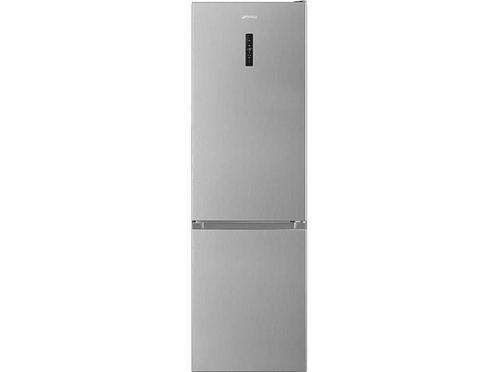 SMEG -  Koel-vriescombinatie C  - Zilver, Elektronische apparatuur, Koelkasten en IJskasten, 200 liter of meer, Nieuw, Met aparte vriezer