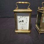 Rijtuigklok, Wekker (3) - Antiek Messing, Glas - 1910-1920 -, Antiek en Kunst
