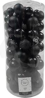 NIEUW - Kerstballenmix Black, Diversen, Verzenden, Nieuw