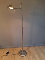 Vloerlamp om te lezen - RVS - Dimmerschakelaar - Zwenkarm, Antiek en Kunst