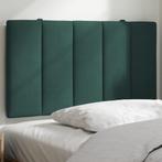 vidaXL Coussin de tête de lit vert foncé 80 cm velours, Maison & Meubles, Neuf, Verzenden