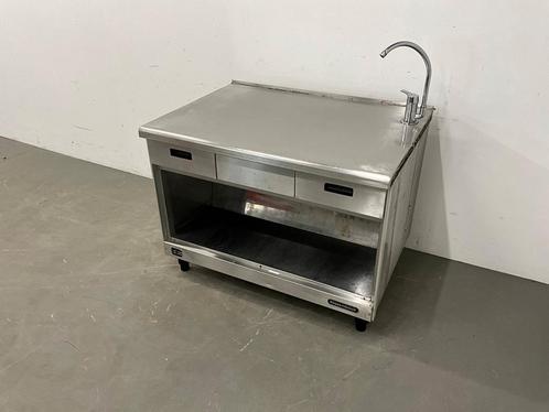 Küppersbusch RVS Werktafel met mengkraan, Zakelijke goederen, Horeca | Keukenapparatuur, Gebruikt, Overige typen, Ophalen of Verzenden