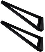 Set plankdragers 230 mm mat zwart, Nieuw, Overige materialen