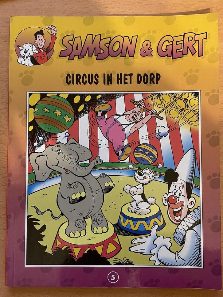 Circus in het dorp / Samson & Gert / 5 9789074936064 Bourlon, Boeken, Stripverhalen, Gelezen, Verzenden