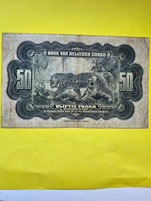 Belgisch-Congo. - 50 Francs 1942 - serie A - Pick 16a, Postzegels en Munten, Munten | Nederland