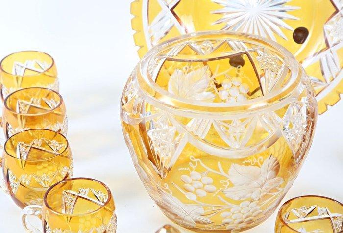 Drinkset - Kristal - Boheemse kristal, Antiek en Kunst, Curiosa en Brocante