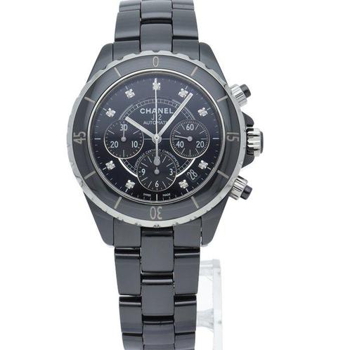 Chanel - J12 Watch 1.6 Chronograph 9P Diamond - H2419 -, Handtassen en Accessoires, Horloges | Heren