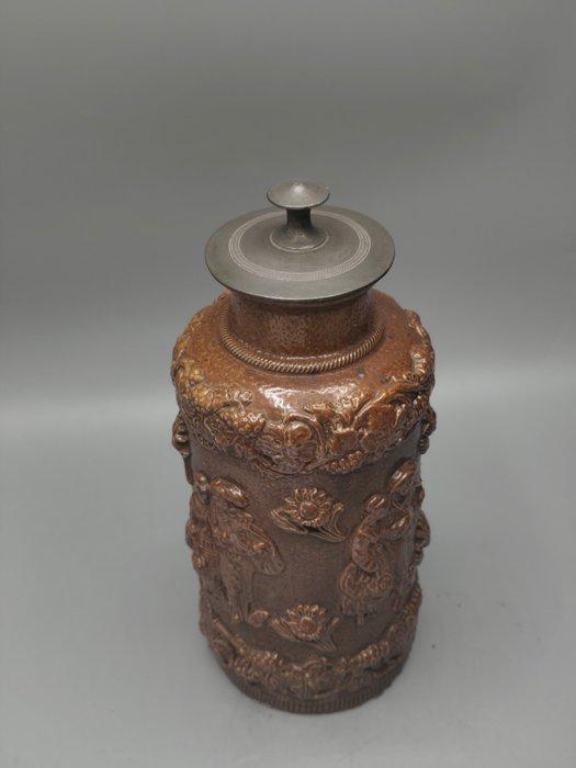 Beauvaisis France - Late 19th - Tabaksdoos - Steengoed, Antiek en Kunst, Antiek | Overige Antiek