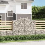 vidaXL Schanskorven 3 st gewelfd 200x30x160/180 cm ijzer, Verzenden, Nieuw