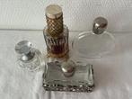Parfumfles (4) - Glas, Metaal