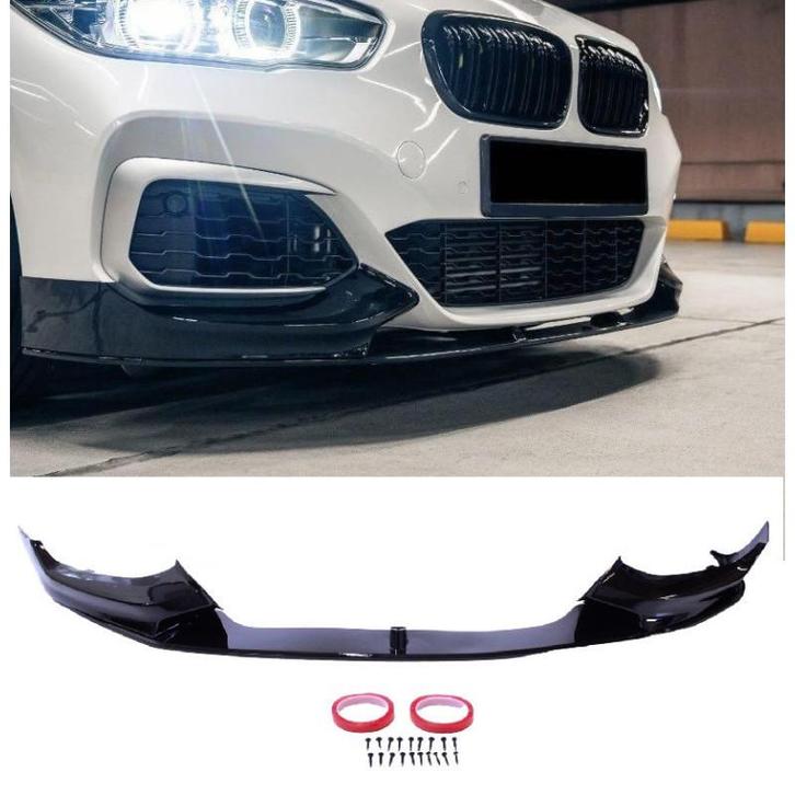 Voorspoiler splitter voor bmw 1 serie f20 f21 lci glanzend z, Auto-onderdelen, Carrosserie