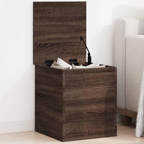 vidaXL Opbergbox 40x42x46 cm bewerkt hout bruin eikenkleurig, Huis en Inrichting, Kasten | Overige, Nieuw, Verzenden