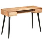 vidaXL Schrijftafel 118x45x76 cm massief acaciahout, Huis en Inrichting, Verzenden, Nieuw