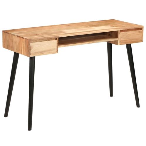 vidaXL Schrijftafel 118x45x76 cm massief acaciahout, Huis en Inrichting, Bureaus, Nieuw, Verzenden
