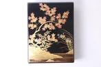 prachtige Japanse Aizu Bunk Box  – Chinkin Gravure &, Antiek en Kunst
