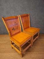 Stoel (2) - Bamboe - Vintage stoeltjes