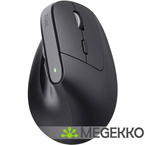 Trust Bayo+ Draadloze Ergonomische Muis Zwart, Computers en Software, Overige Computers en Software, Nieuw, Verzenden