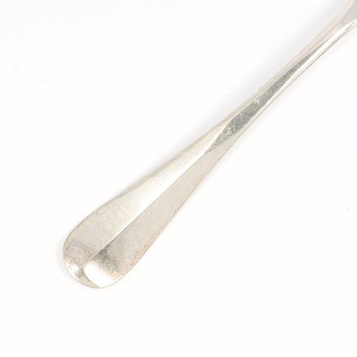 J.M. van Kempen - Natfruitlepel Haags Lofje - Fruitlepel -, Antiek en Kunst, Antiek | Zilver en Goud