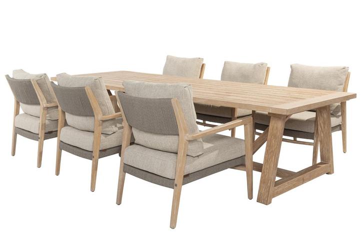 4 Seasons Outdoor Julia low tuinset met Noah tafel, Tuin en Terras, Tuinsets en Loungesets