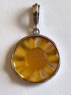 René Lalique - Fleur - 925. Zilverkleurige, kristal - Hanger, Antiek en Kunst