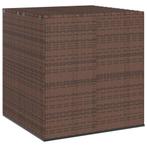 vidaXL Tuinbox 100x97,5x104 cm polyetheen rattan bruin, Tuin en Terras, Bergingen en Tuinkasten, Verzenden, Nieuw