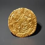 Diquis-Chiriqui, Costa Rica Goud Schijf. 700-1550 n.Chr. 8,5