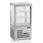 Koelvitrine | 60L | Grijs | +4°C/+12°C | 3 Schappen |, Verzenden, Nieuw in verpakking