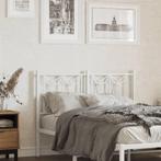 vidaXL Hoofdbord 120 cm metaal wit, Huis en Inrichting, Slaapkamer | Bedden, Verzenden, Nieuw