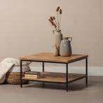 Salontafel Mangohout Ryan 80x80 cm, 50 tot 100 cm, Verzenden, Nieuw, 50 tot 100 cm