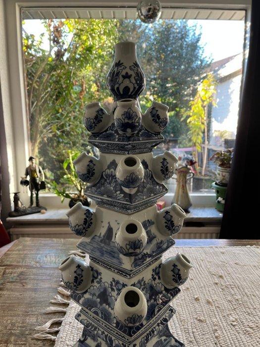 Vase - Faïence - Vase à tulipes - Bleu Delft, Antiek en Kunst, Antiek | Glaswerk en Kristal