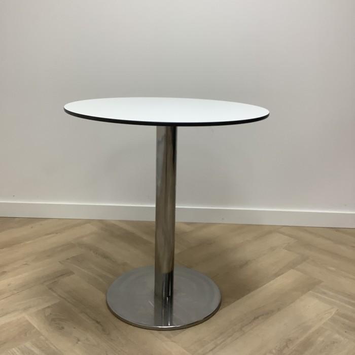 kantinetafel / bijzettafel (hxbxd) 74x7x70 cm, wit - chroom, Zakelijke goederen, Kantoor en Winkelinrichting | Kantoormeubilair en Inrichting