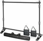 EMART Achtergrond Banner Stand Kit 2,4 x 2,4m, Verstelbar..., Audio, Tv en Foto, Fotografie | Fotostudio en Toebehoren, Verzenden