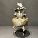 Wierookbrander - Brons, Verzilverd - verzilverd censer, Antiek en Kunst